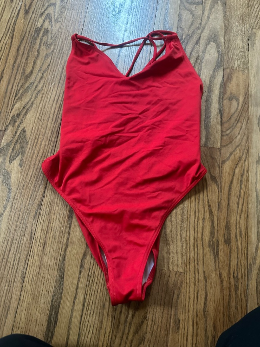 ASOS Swim Red One Piece Swim Suit Strappy US Size 8
